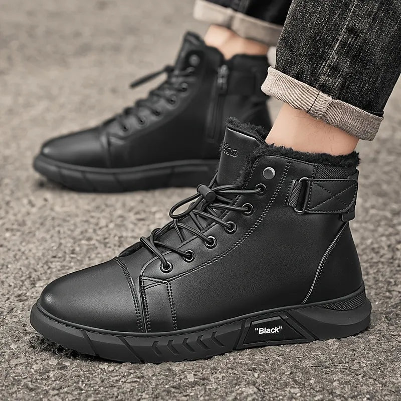 Herren-Echtlederstiefeletten mit Fleecefutter – Ansicht 11