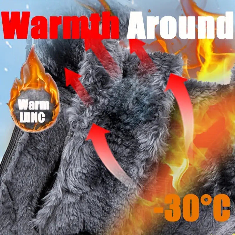 Warme Herren-Schneestiefel mit Drehverschluss – Ansicht 4