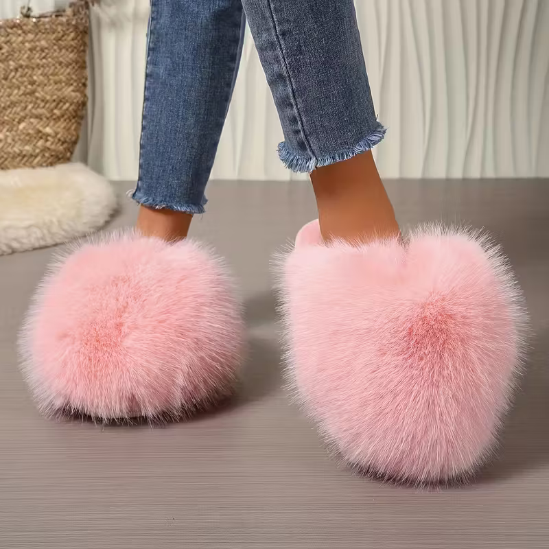 Elegante flauschige Damen-Pantoffeln – Ansicht 11