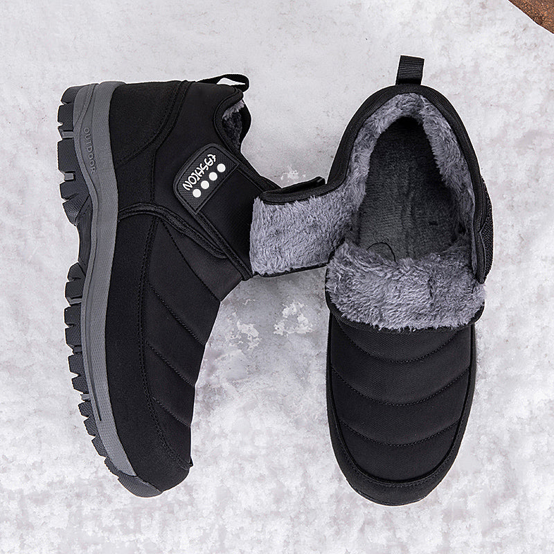 Wasserdichte Unisex-Schneestiefel mit Fellfutter und Fußgewölbeunterstützung – Ansicht 11