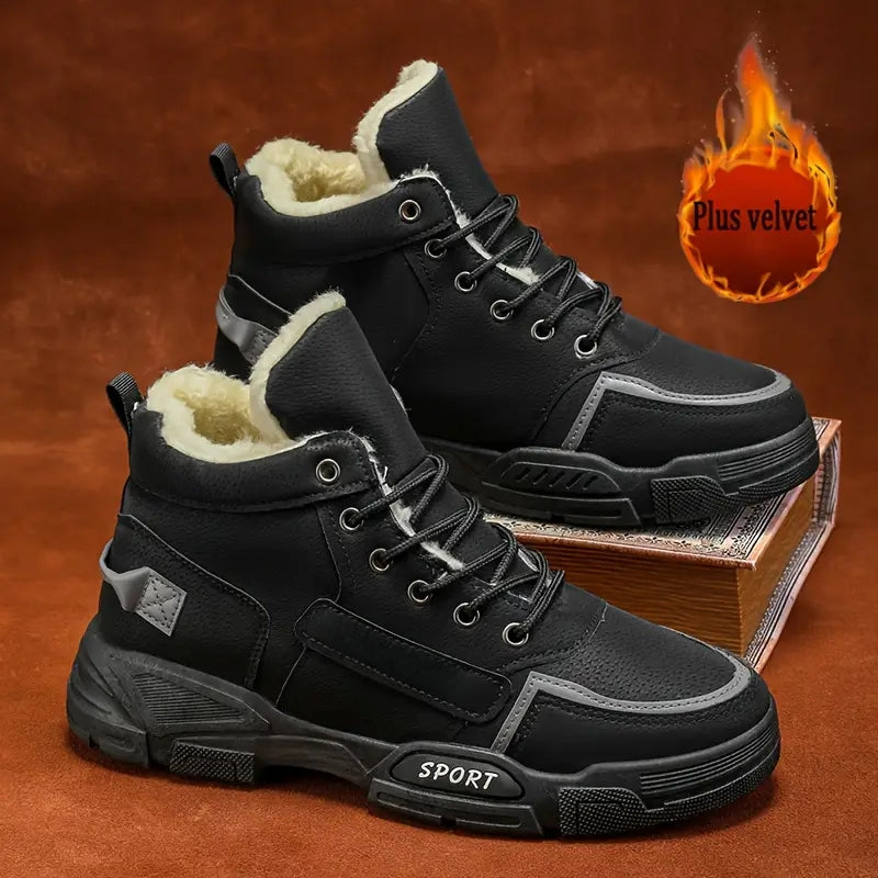 Isolierte Herren-Schneestiefel mit gepolsterter Innensohle – Ansicht 14