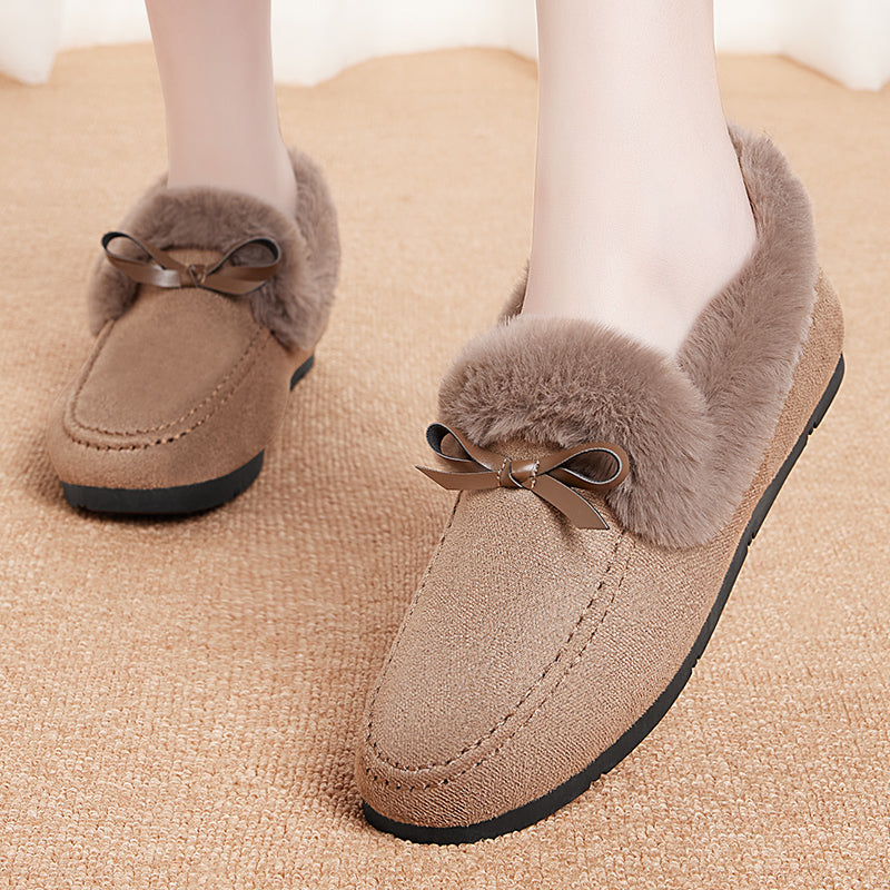 Warme flache Damen-Slipper – Ansicht 7