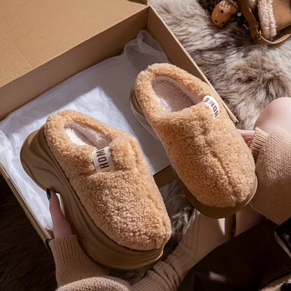Weiche Damen-Pantoffeln mit dicker Sohle – Ansicht 17