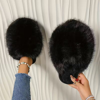 Elegante flauschige Damen-Pantoffeln – Ansicht 5
