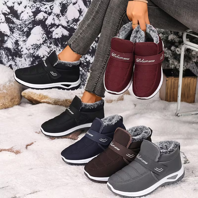 Warme Damen-Winterstiefel zum Hineinschlüpfen – Ansicht 5