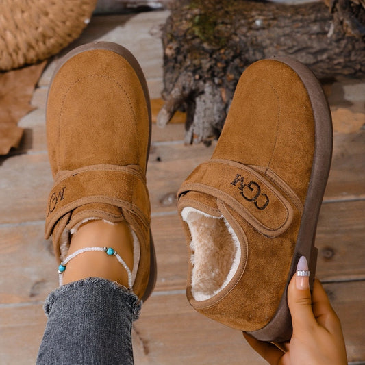 Warme Damen-Winterschuhe zum Hineinschlüpfen – Ansicht 1