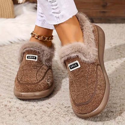 Warm gefütterte Damen-Slipper für drinnen und draußen – Ansicht 9