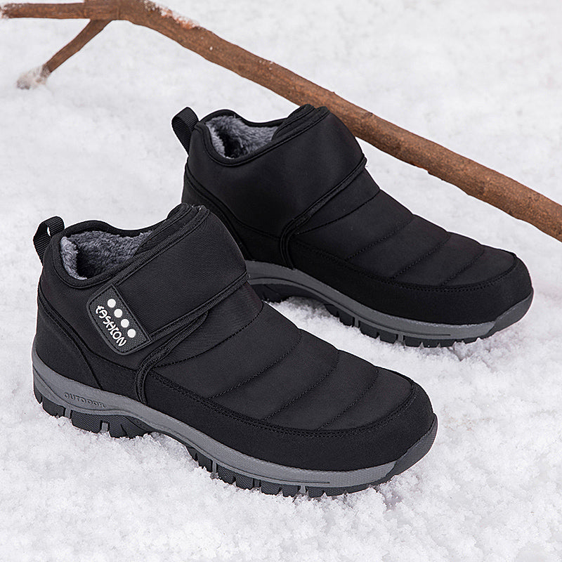 Wasserdichte Unisex-Schneestiefel mit Fellfutter und Fußgewölbeunterstützung – Ansicht 13