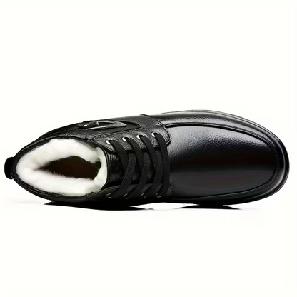 Herren-Winterschuhe aus Echtleder mit warmem Futter – Ansicht 4