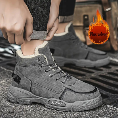 Isolierte Herren-Schneestiefel mit gepolsterter Innensohle – Ansicht 9