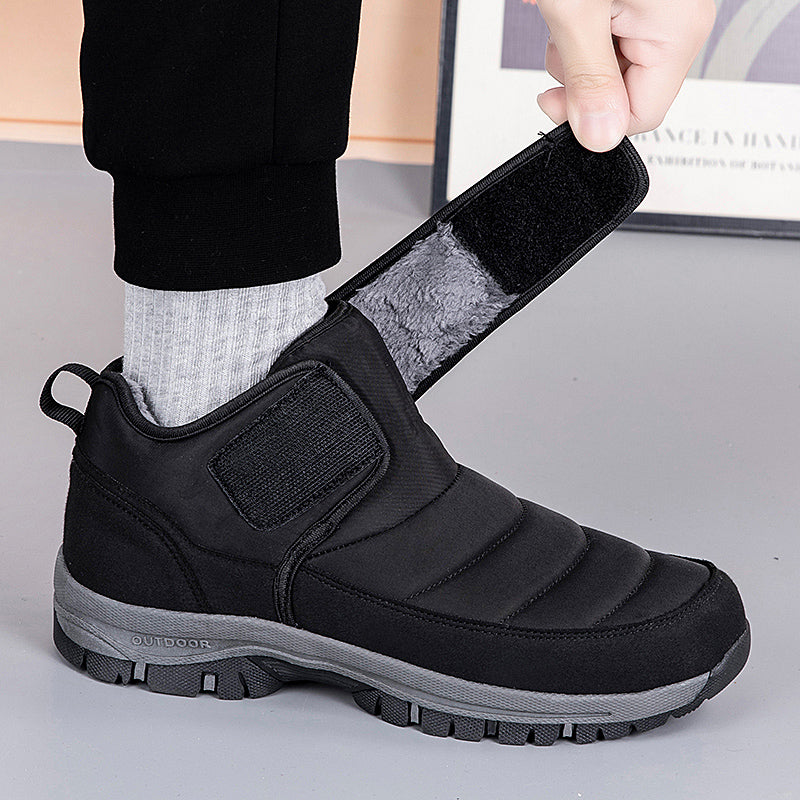 Wasserdichte Unisex-Schneestiefel mit Fellfutter und Fußgewölbeunterstützung – Ansicht 9