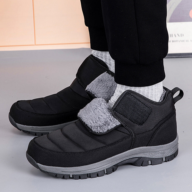 Wasserdichte Unisex-Schneestiefel mit Fellfutter und Fußgewölbeunterstützung – Ansicht 10