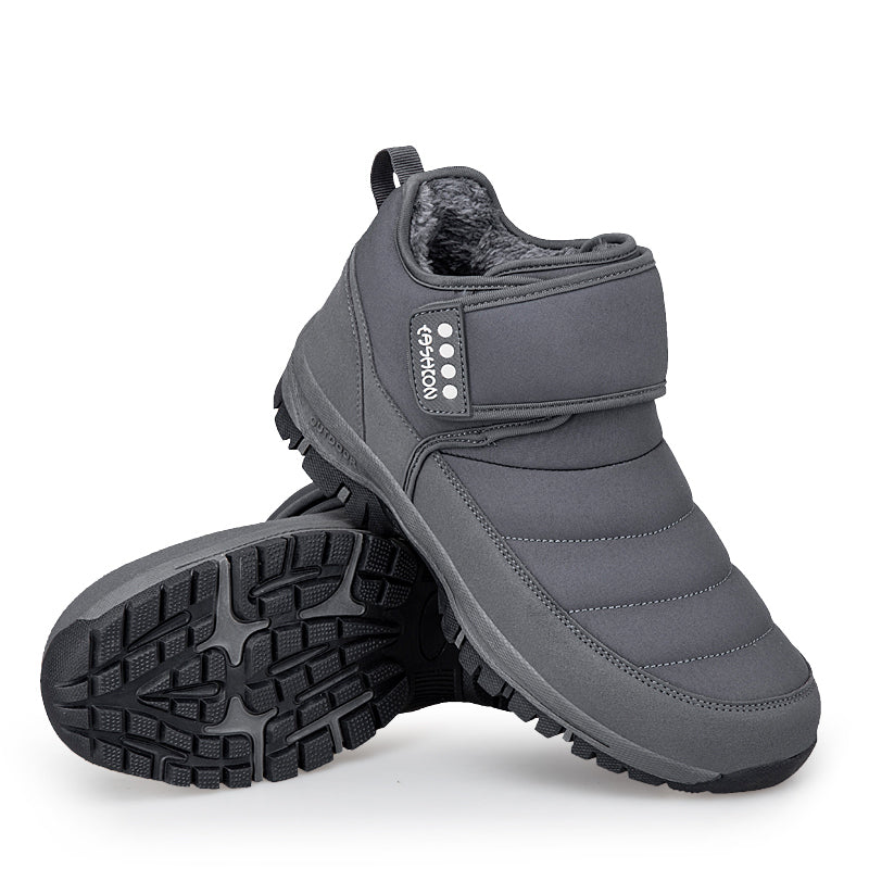 Wasserdichte Unisex-Schneestiefel mit Fellfutter und Fußgewölbeunterstützung – Ansicht 20