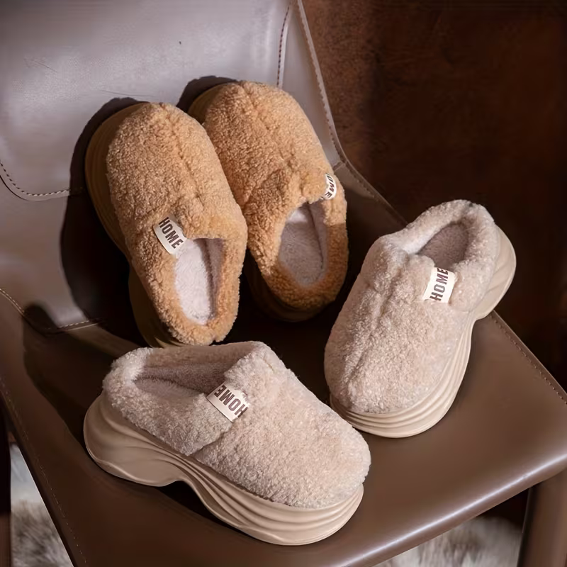 Weiche Damen-Pantoffeln mit dicker Sohle – Ansicht 12