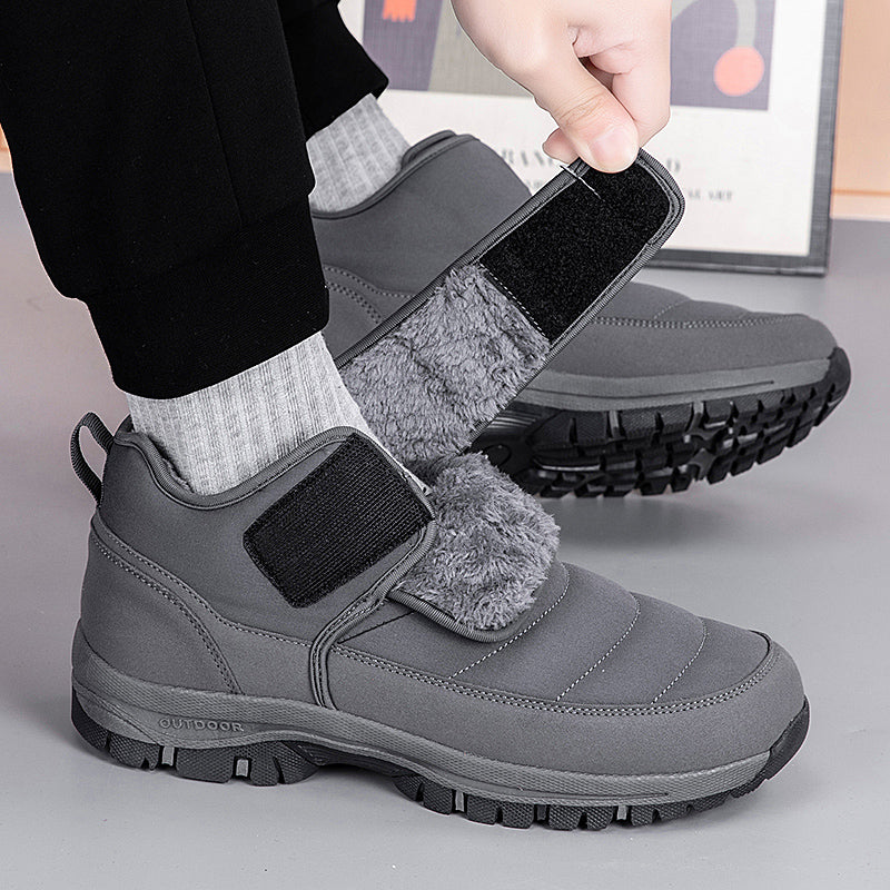 Wasserdichte Unisex-Schneestiefel mit Fellfutter und Fußgewölbeunterstützung – Ansicht 16