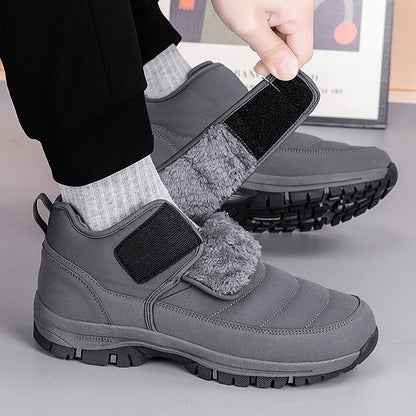 Wasserdichte Unisex-Schneestiefel mit Fellfutter und Fußgewölbeunterstützung – Ansicht 16