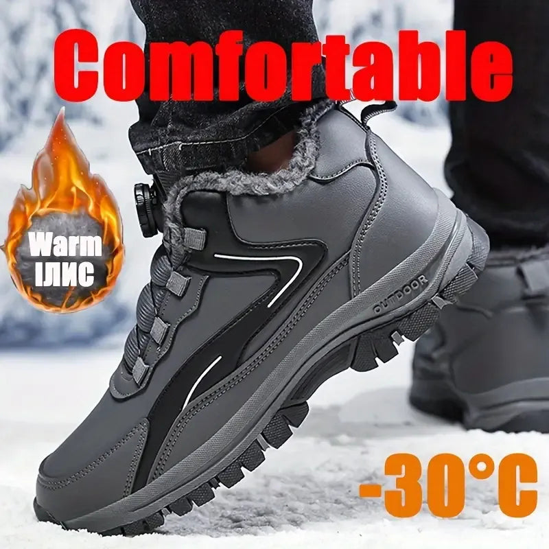 Warme Herren-Schneestiefel mit Drehverschluss – Ansicht 10