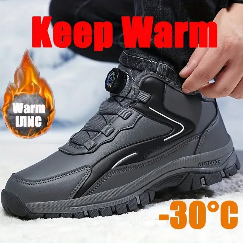 Warme Herren-Schneestiefel mit Drehverschluss – Ansicht 9