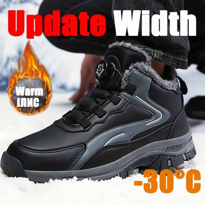 Warme Herren-Schneestiefel mit Drehverschluss – Ansicht 8