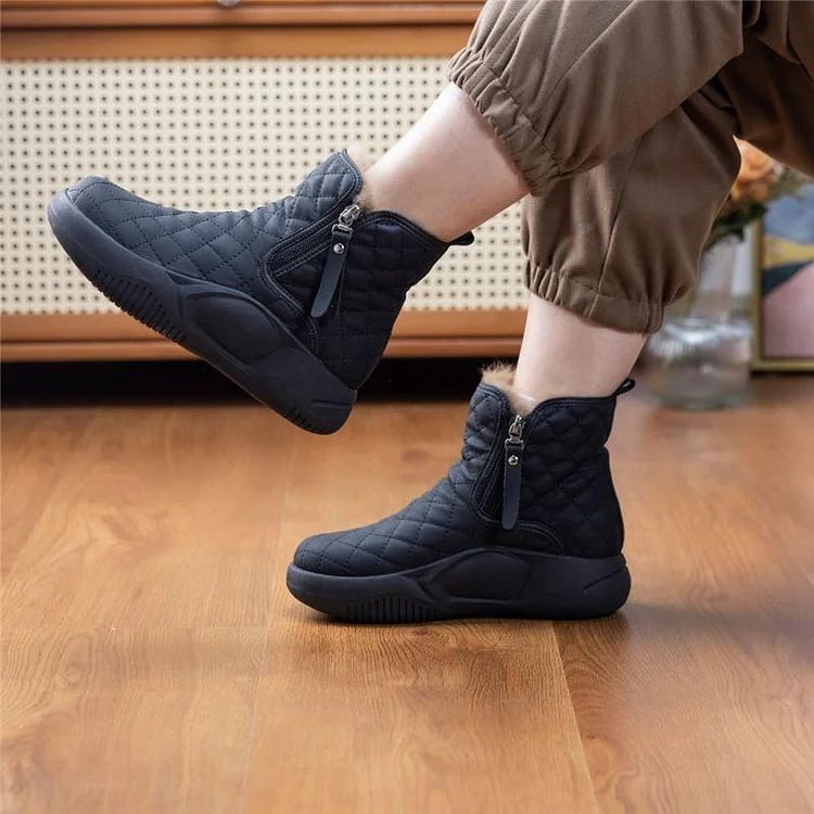 Warme Damen-Schneestiefel mit dicker Sohle – Ansicht 2