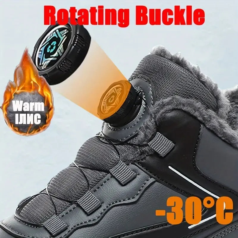 Warme Herren-Schneestiefel mit Drehverschluss – Ansicht 7