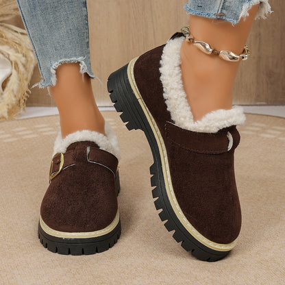 Gefütterte Damen-Winterschuhe mit dicker Sohle – Ansicht 13