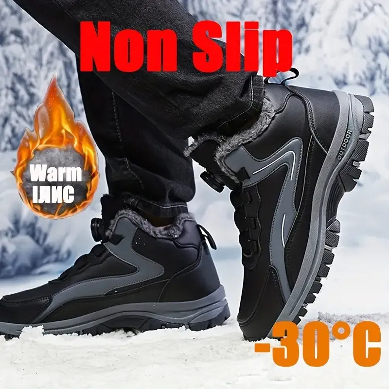 Warme Herren-Schneestiefel mit Drehverschluss – Ansicht 6