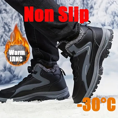 Warme Herren-Schneestiefel mit Drehverschluss – Ansicht 6