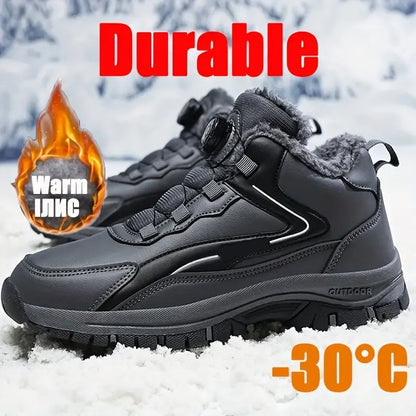 Warme Herren-Schneestiefel mit Drehverschluss – Ansicht 5