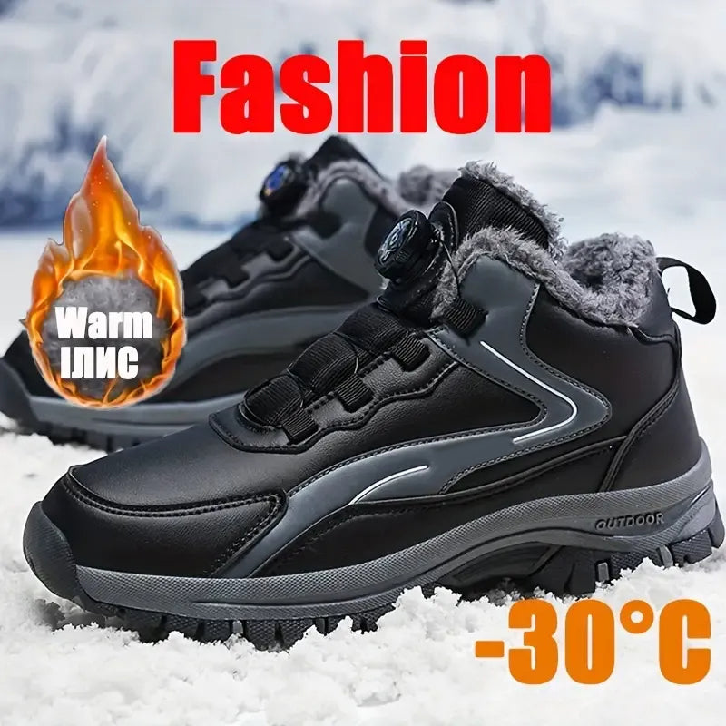 Warme Herren-Schneestiefel mit Drehverschluss – Ansicht 3