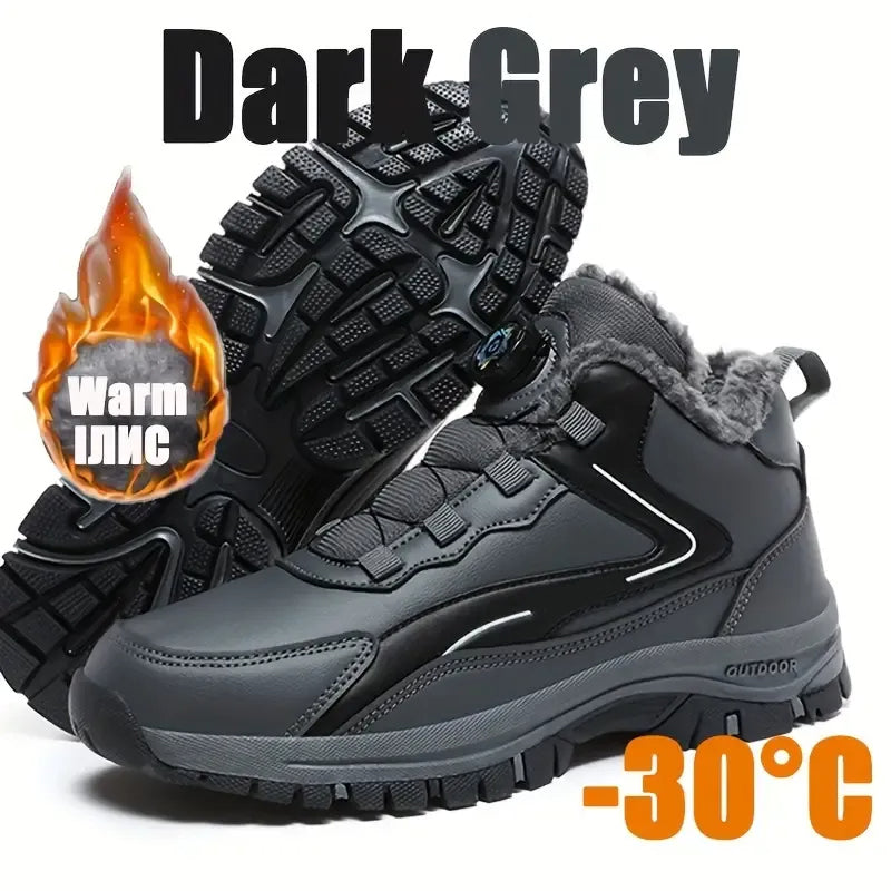 Warme Herren-Schneestiefel mit Drehverschluss – Ansicht 2