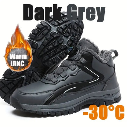 Warme Herren-Schneestiefel mit Drehverschluss – Ansicht 2