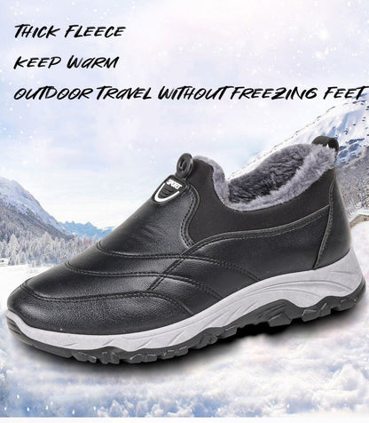 Warme wasserdichte Herren-Lederschuhe – Ansicht 2