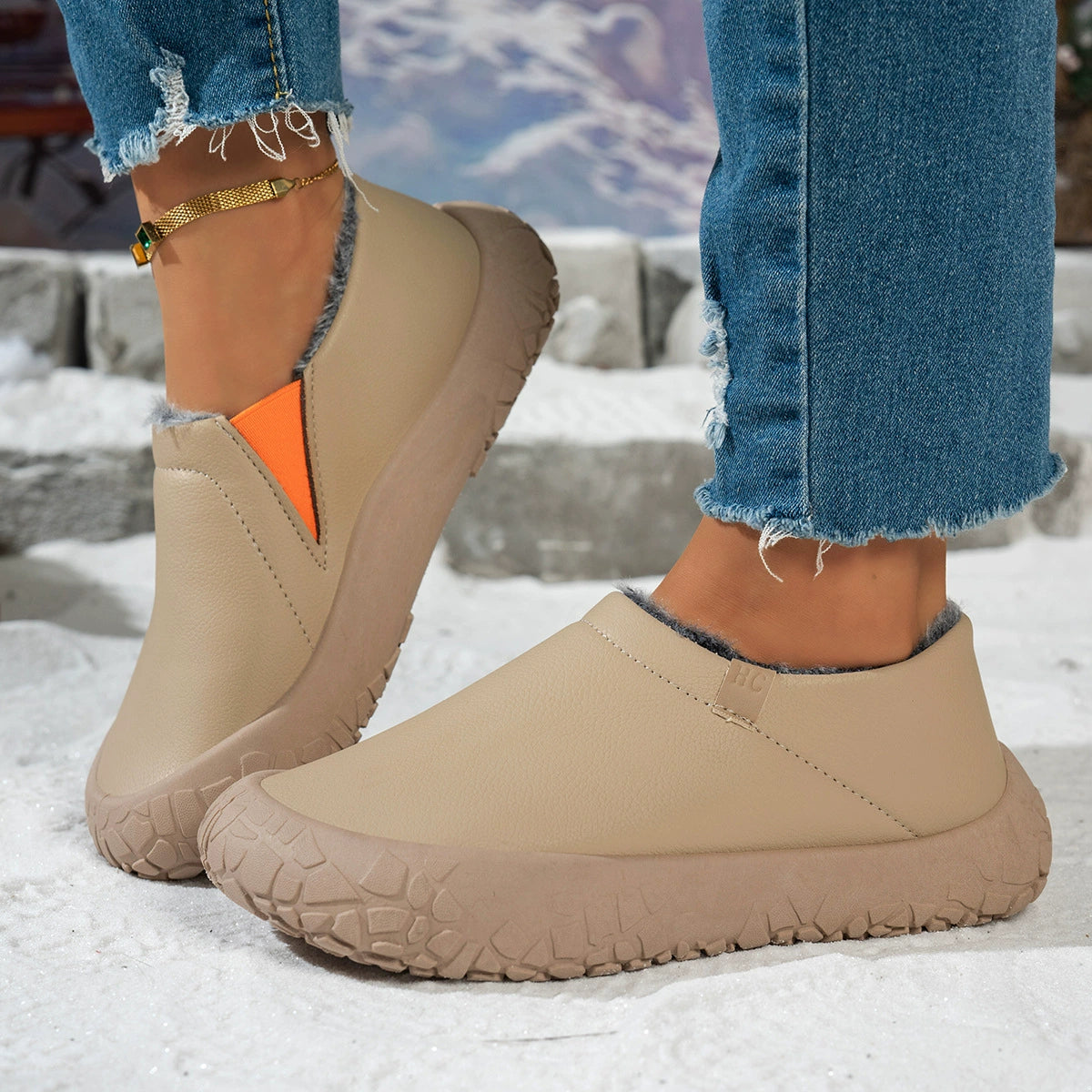 Warme wasserdichte Damen-Winterslipper – Ansicht 2