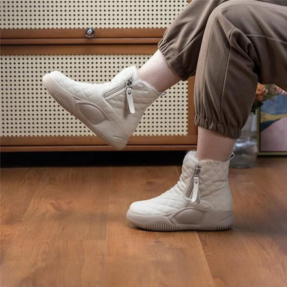 Warme Damen-Schneestiefel mit dicker Sohle – Ansicht 4