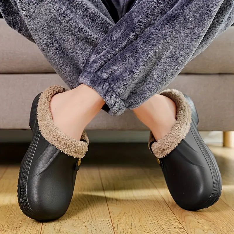 Wasserdichte Pantoffeln mit weichem Plüschfutter – Ansicht 10