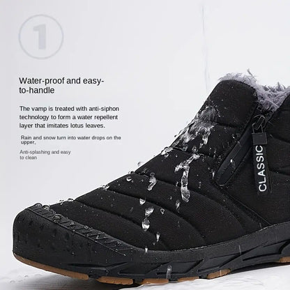 Warme wasserdichte Unisex-Winterschuhe für draußen – Ansicht 2