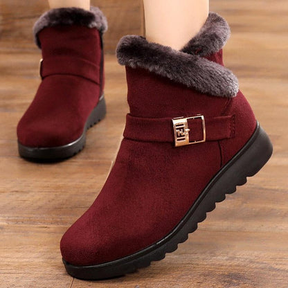 Warme Damen-Schneestiefeletten mit Plüschfutter – Ansicht 3