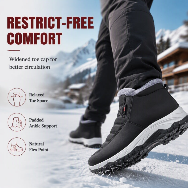 Warme wasserdichte Herren-Winterschuhe zum Hineinschlüpfen – Ansicht 5