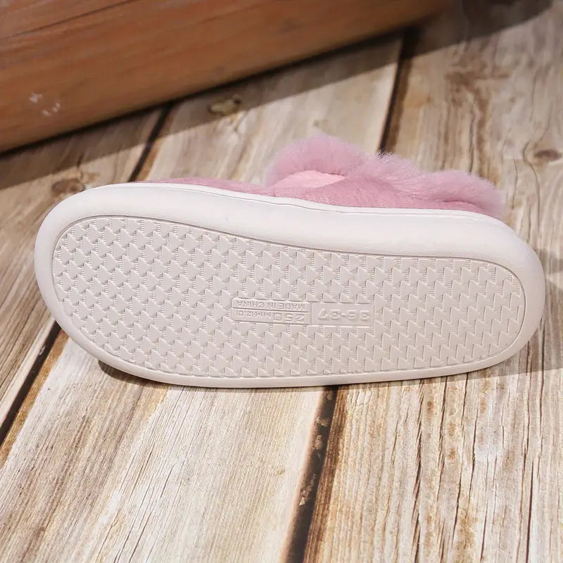 Besonders warme Damen-Hausschuhe mit Plüschfutter – Ansicht 9