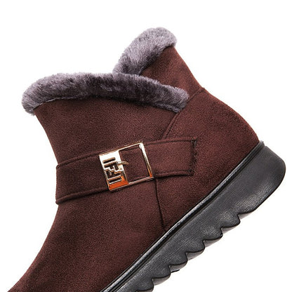 Warme Damen-Schneestiefeletten mit Plüschfutter – Ansicht 6