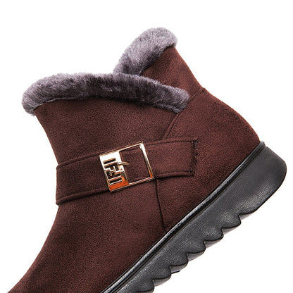 Warme Damen-Schneestiefel mit Fleecefutter – Ansicht 7