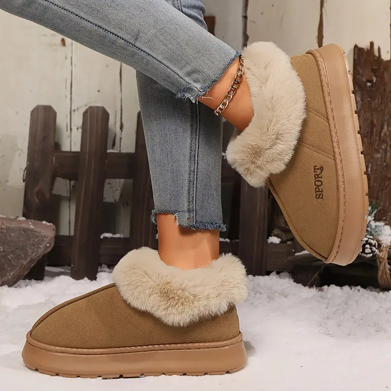 Flauschige Damen-Winterpantoffeln – Ansicht 8