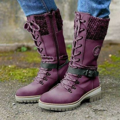 Wasserdichte kniehohe Damen-Schneestiefel – Ansicht 6