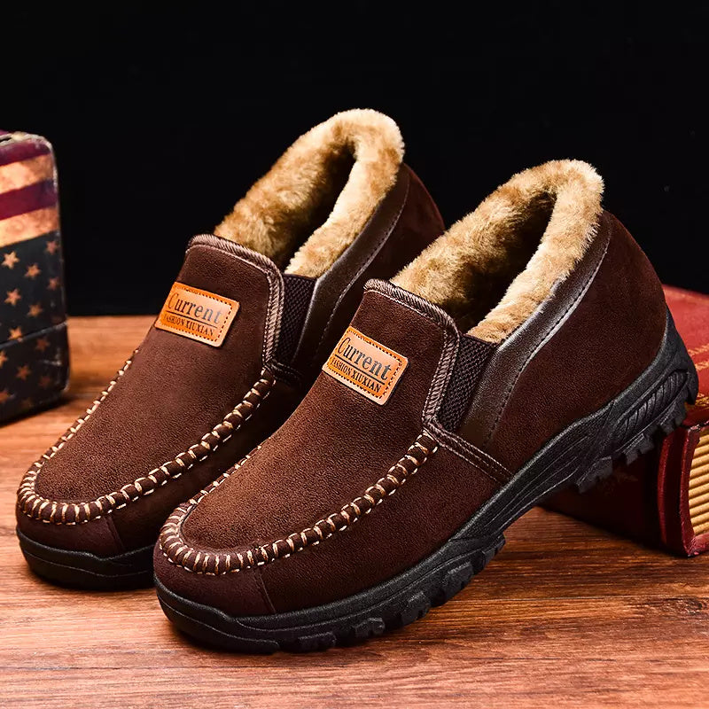 Warme wasserdichte Leder-Schneestiefel – Ansicht 2