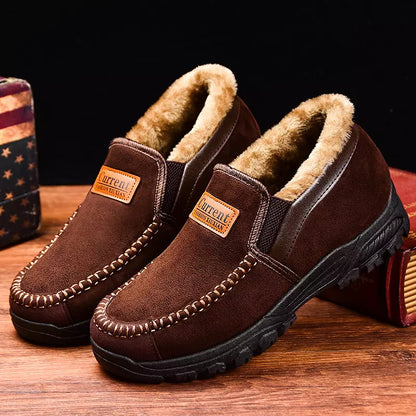 Warme wasserdichte Leder-Schneestiefel – Ansicht 2
