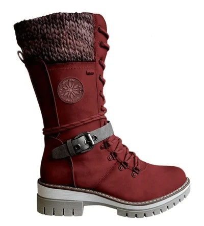 Wasserdichte kniehohe Damen-Schneestiefel – Ansicht 9