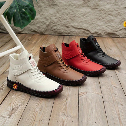 Bequeme Damen-Lederstiefeletten mit weicher Sohle – Ansicht 5