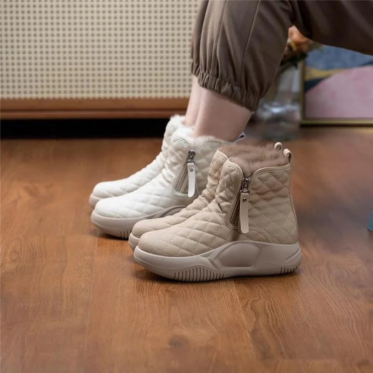 Warme Damen-Schneestiefel mit dicker Sohle – Ansicht 7