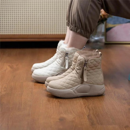 Warme Damen-Schneestiefel mit dicker Sohle – Ansicht 7